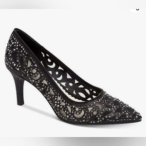 EUC Charter Club Nattali Pointed Toe Heels, Black, Size 7M